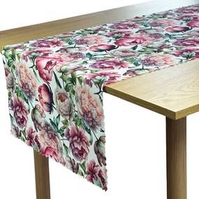 Foltálló Futópad Tavaszi Színes Virágok Bazsarózsa 50x120 cm