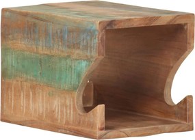 vidaXL falra szerelhető újrahasznosított fa kerékpártartó 35x25x25 cm