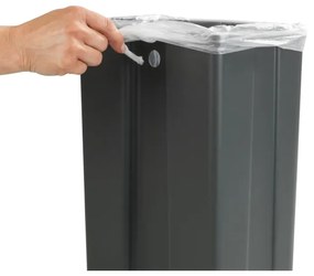 WENKO 54903100 - Ajtóra szerelhető kosár 26x36,5 cm szürke/ezüst