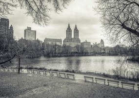 Poszter 29,7x21cm Alsó-Manhattan panoráma a Central Park 3-ból, Assaf Frank