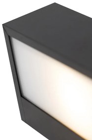 Design hosszú falilámpa fekete 60 cm - Houx