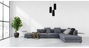 Csillár zsinóron AVALO 3xE27/60W/230V á. 35 cm fekete