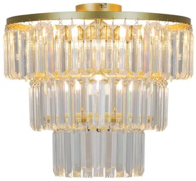 Zuma Line P17127-4-GD - Felületre szerelhető csillár TIFANNY 4xE14/40W/230V arany