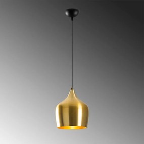 Aranyszínű függőlámpa fém búrával ø 22 cm Dodo – Opviq lights