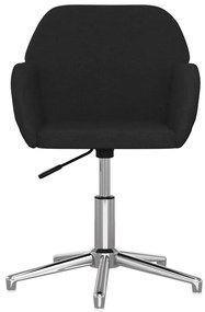 Fekete szövet forgó irodaszék