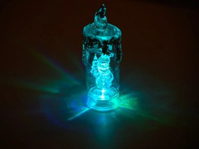 LED oszlopgyertya SANTA 16 cm átlátszó - több kialakítás