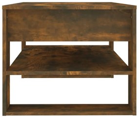 Füstös tölgy színű szerelt fa dohányzóasztal 102 x 55 x 45 cm