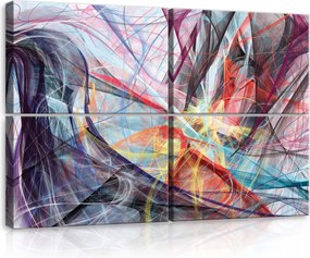 Vászonkép 120x80 Absztrakt dinamika energia mozgás színes örvény művészet