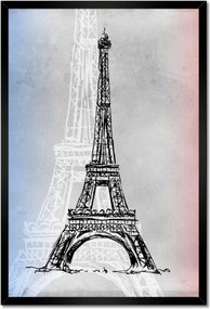 Poszterek keretben 40x60 Eiffel-torony