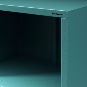 Könyvespolc MARIO, 500 x 1800 x 350 mm, Modern: tengerszínű