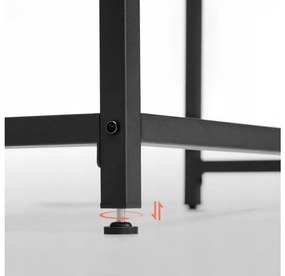 Dolgozószobai szett íróasztal TAYLOR 80x50 cm sonoma tölgy + irodai szék AVOLA VELVET világoskék