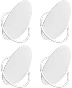 Fali fogas 4 db, falra szerelhető, fehér