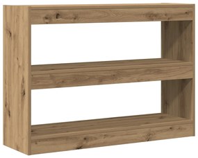 Könyvespolc/Szobaelválasztó - Artisan tölgy - 100x30x72 cm - Mérnöki fából készült