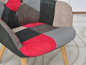 Fotel Nutri (patchwork + fekete). 1110348