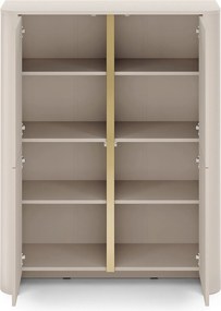 Sorrenti magas komód 103 cm – kasmír / arany