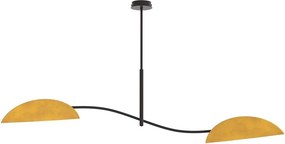 Emibig modern mennyezeti lámpa lotus fekete narancs emi1460/2