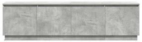TV szekrény LED beton szürke 180x38x49 cm műgyanta