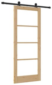 Csúszó Ajtó ORKDAL Barna 83 x 202 cm Fa és fém