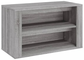 szürke sonoma színű szerelt fa cipőtartó 75x35x45 cm