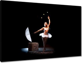 Vászonkép 90x60 Balerina esernyővel