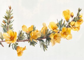 Poszter 42x29,7cm Sárga virágok