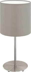 Eglo 54745 - Asztali lámpa ANADIA 1xE14/40W/230V taupe/matt króm
