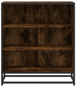 füstös tölgy színű szerelt fa tálalószekrény 68 x 35 x 76 cm
