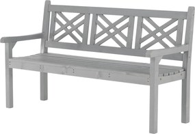 Fából készült kerti pad, szürke, 150 cm, FABLA