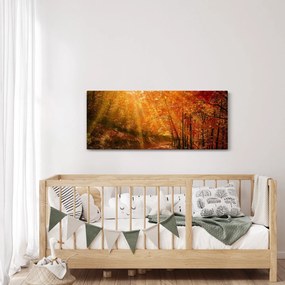Őszi erdő képe (120x50 cm)