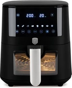 BerlingerHaus AirFryer átlátszó ablakkal (5 L) Matte Black Collection BH/9557