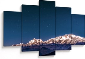 A hegyek és az éjszakai égbolt képe (150x105 cm)
