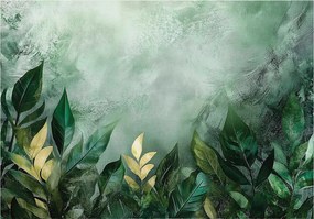 Fotótapéta Levelek Zöld Természet Hálószoba Nappali Tapéta Flizelina 200x140