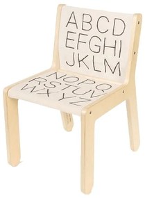 Bézs-natúr színű gyerek szék ABC – Lorena Canals