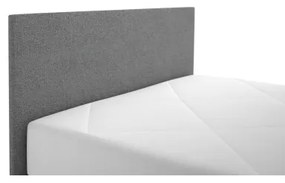 DARIA kárpitozott ágy 120x200 cm tárolóval és matraccal, szürke