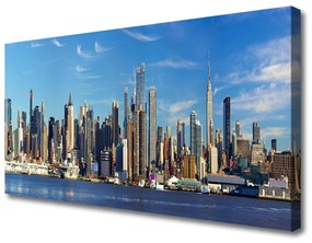 Vászonkép falra Város Felhőkarcolók házak 120x60 cm
