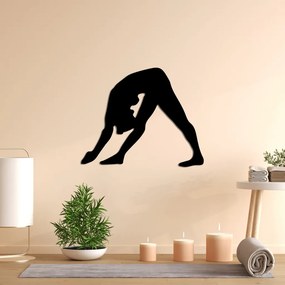 Yoga fém fali dekoráció, 55×45 cm