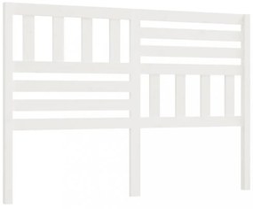 fehér tömör fenyőfa ágy fejtámla 126 x 4 x 100 cm