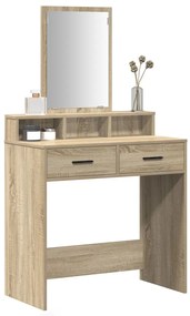 Fésülködőasztal Fiókokkal Sonoma Tölgy 79x41x140 cm