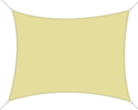Outsunny Téglalap Alakú Napernyő Vitorla 4x6m - UV Védelem, Víztaszító, Homok Szín | Aosom