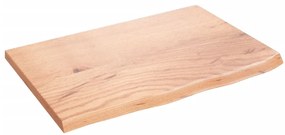 világosbarna kezelt tömör tölgyfa asztallap 60x40x2 cm