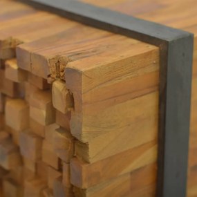 tömör tíkfa TV-állvány 110 x 30 x 32,5 cm