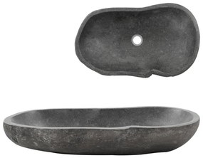 vidaXL ovális folyami kő mosdókagyló 60 - 70 cm
