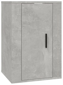 2 db betonszürke fali TV-szekrény 40x34,5x60 cm