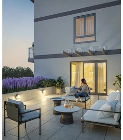 Lámpa Fali lámpa CANTI 12W, 1000lm, AC220-240V,50/60Hz, IP65, 4000K, kör