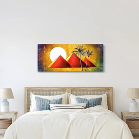 Festett egyiptomi piramisok képe (120x50 cm)