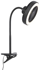 Asztali ventilátor fekete LED-del 2700K - Dores