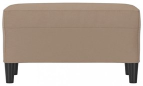 kávészínű műbőr pad 70 x 35 x 41 cm