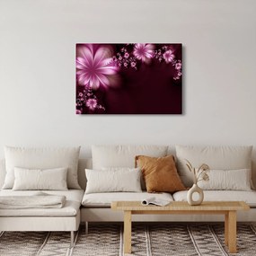Az absztrakció képe - virágok (90x60 cm)