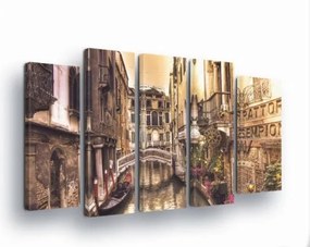 Vászonkép 150x100 Velence csatorna gondola Olaszország város építészet romantika