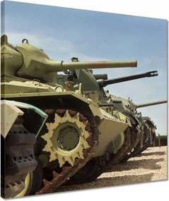 Vászonkép 40x40 Régi tankok gyűjteménye